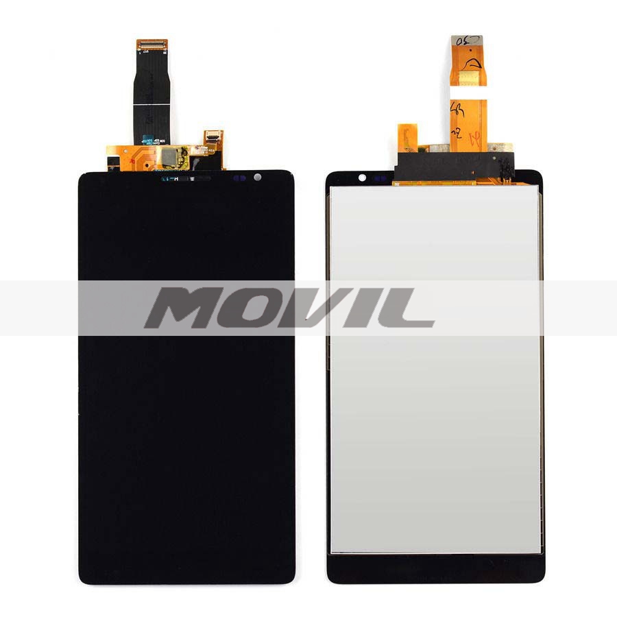 Black LCD Display + Touch Screen Digitizer Assembly Replacements For Huawei Ascend Mate 1 MT1-U06